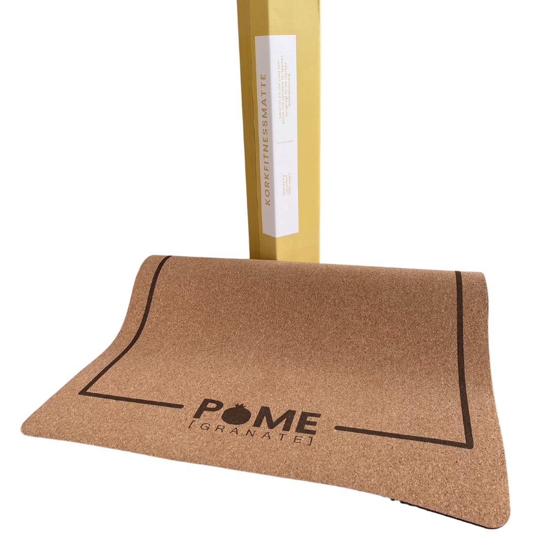 Pomegranate® Kork-Fitnessmatte